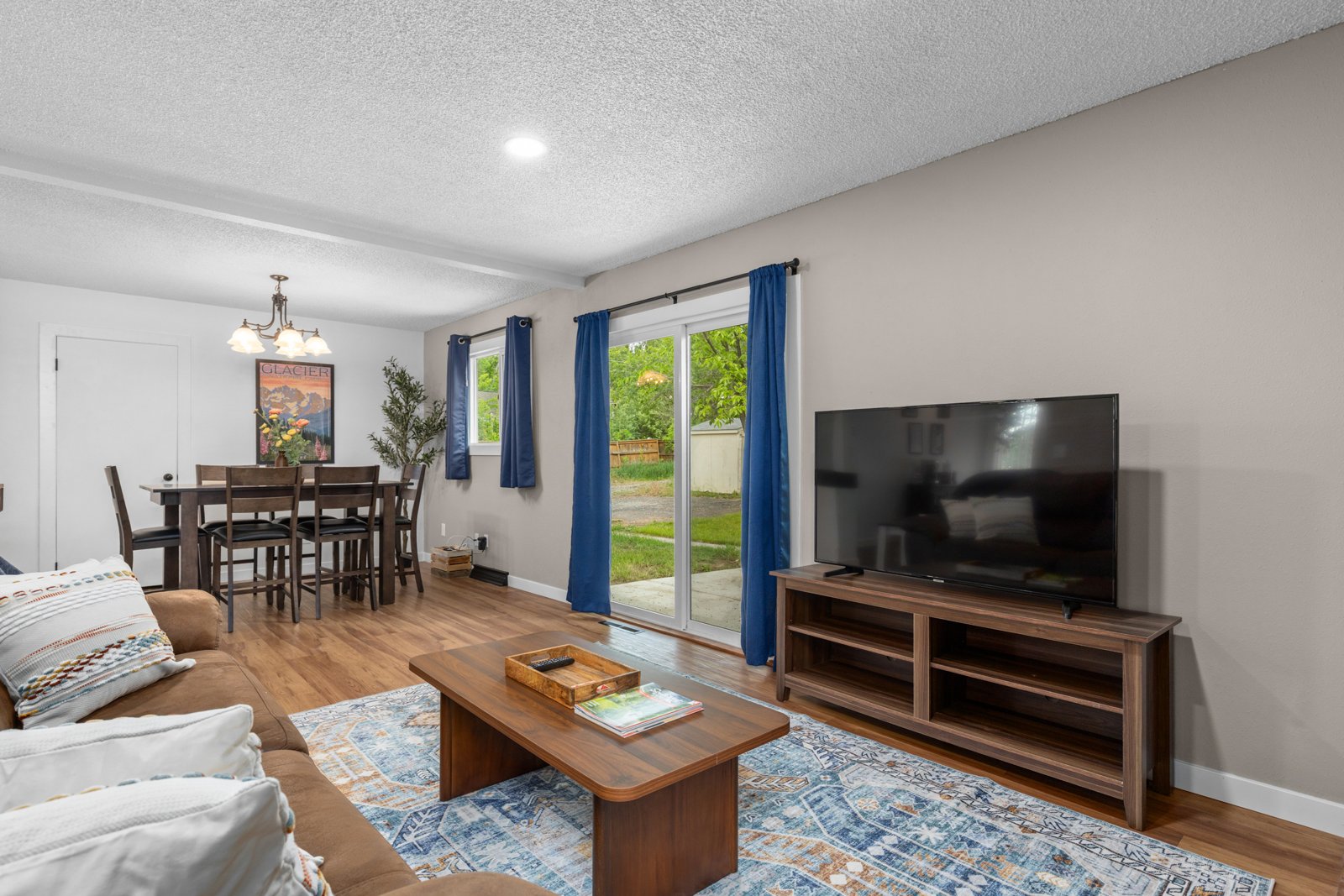 Open-concept living and dining remodel